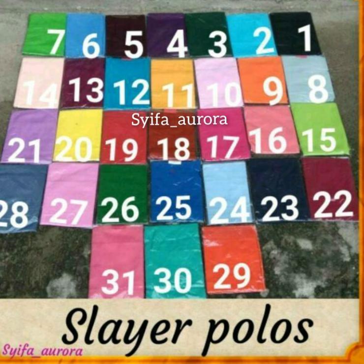 

(B-38㊛) Slayer polos banyak diminati