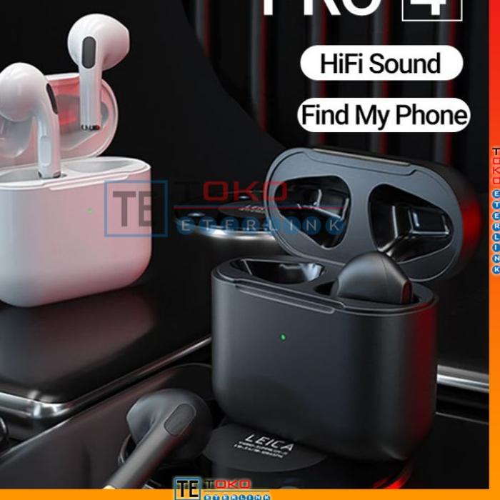 ✓ 【Bisa 】Headset Bluetooth Pro 4 TWS Earphone Bluetooth Headset Earphones Big Sale