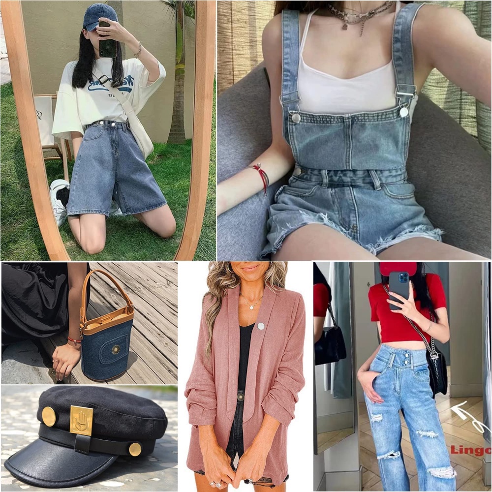 Mode Jeans Kancing Pin Kancing Logam Pengganti Mengencangkan Pinggang Extender Tombol Untuk Celana Jeans Longgar Bebas Jahitan Dilepas Wanita Pria Celana Jeans Perlengkapan Pakaian