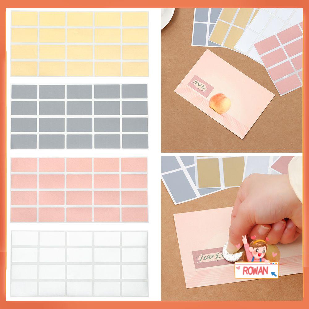 R-flower 100PCS / Set Stiker Scratch Off Motif Bunga Untuk Perlengkapan Pesta / DIY