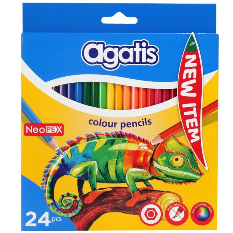 

Pensil Warna AGATIS NEOPEX Hexagonal 24 Warna Panjang