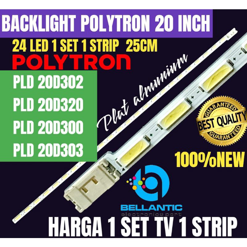 BACKLIGHT TV LED POLYTRON 20 INCH PLD 20D302-PLD 20D320-PLD 20D300-PLD 20D303 BACKLIGHT TV 20 INCH