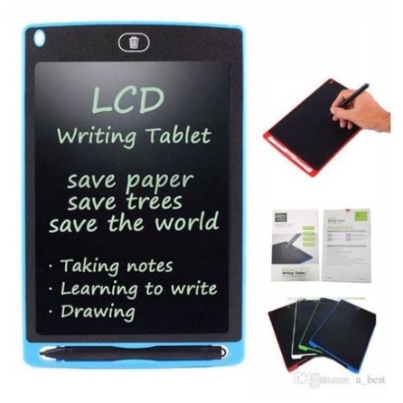 [ Cinicini ] LCD Screen Writing Drawing Karakter Tablet Edukasi 8.5inch Papan Tulis Anak