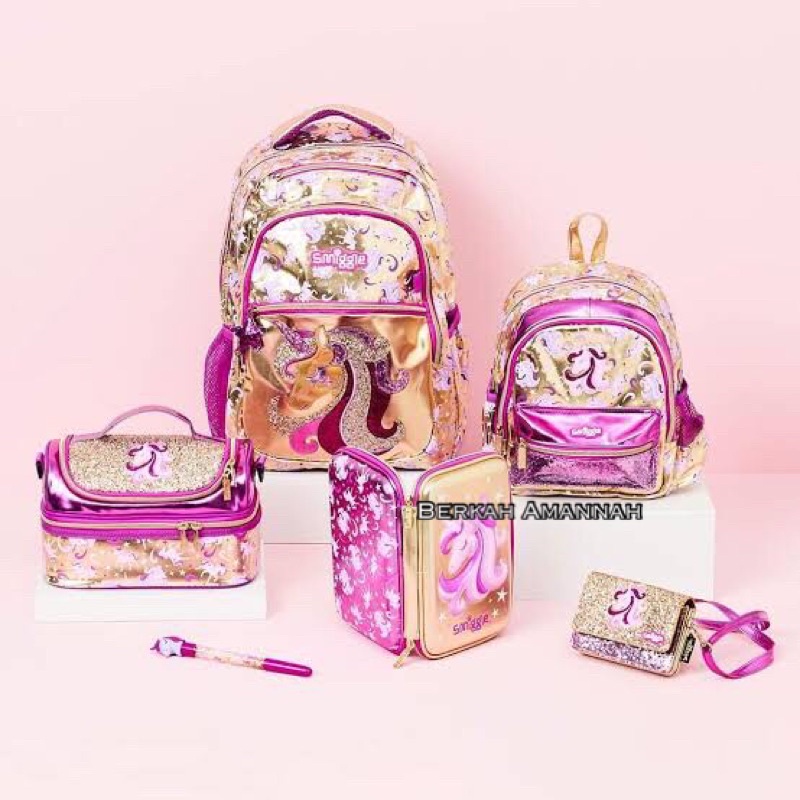 Tas sekolah  unicorn gold original/tas anak perempuan/tas sekolah bagus