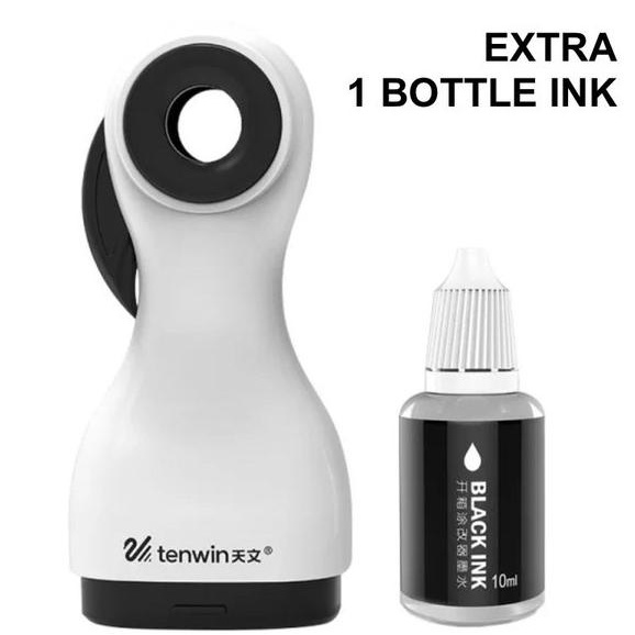 

Terlaris TENWIN 7605-1 Ink Roller Stempel Keamanan Privacy Seal WHITE Termurah