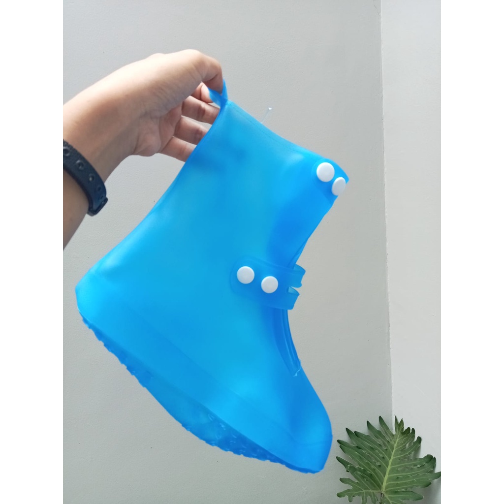 Jas Hujan Sarung Sepatu Reusable Rain Cover Anti Air Pelindung Sepatu Dari Hujan Murah Waterproof transparan