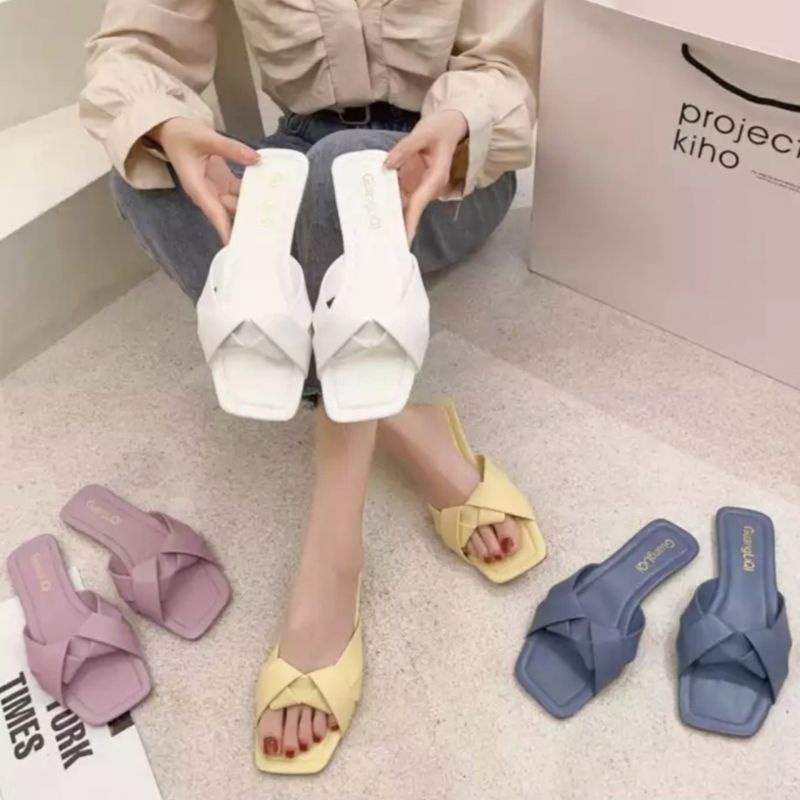 AFS - VELLANCIA Sandal Wanita Flat - Sandal Flat Wanita Kekinian
