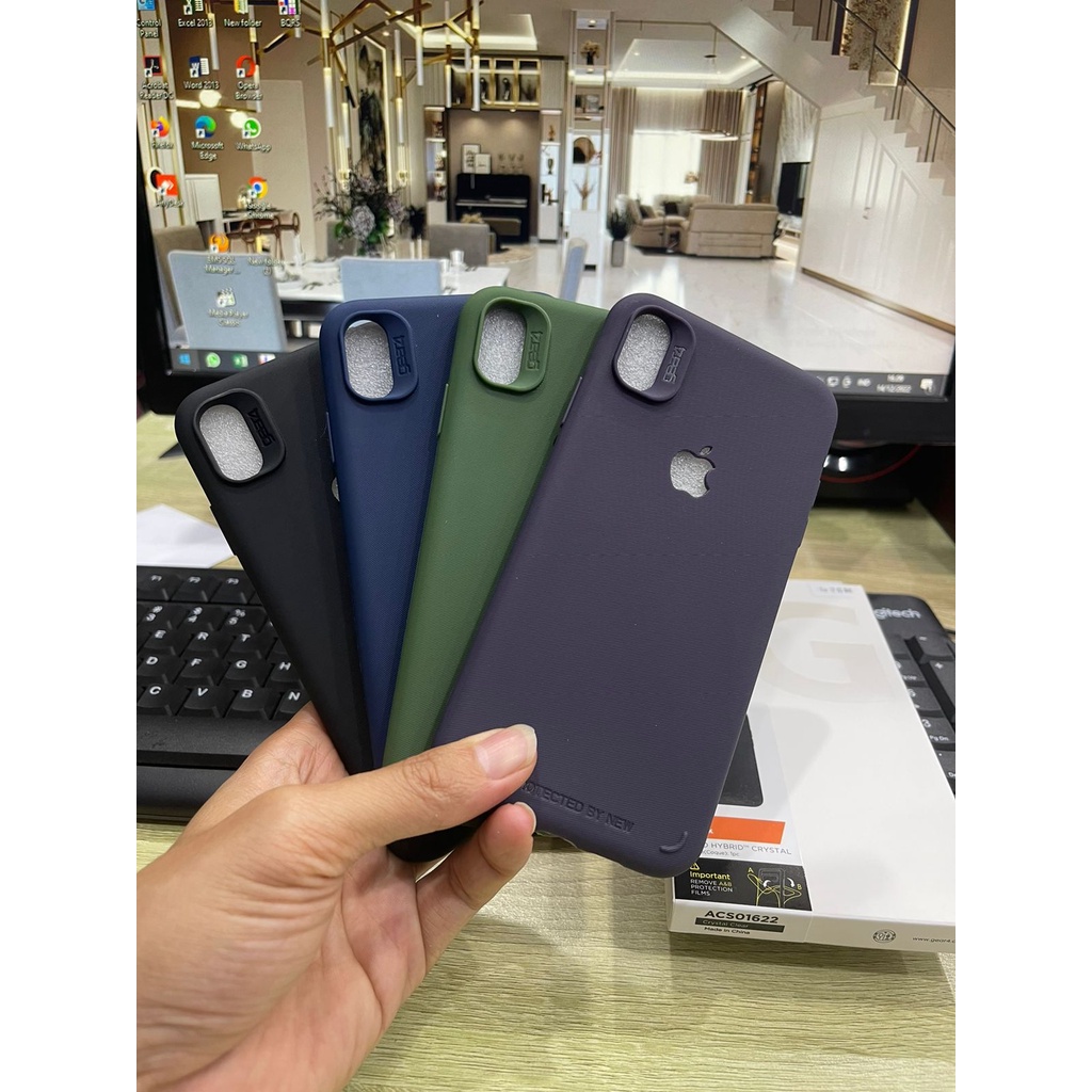 ORI ! Case GEAR 4 Colour iPhone 14 + 13 12 11 14Pro 14Promax 13 Pro 12Pro 11Pro 12 Pro Max 11Promax X Xs XR XSMAX SoftCase Premium Warna Biru Pasifik Blue Neavy Black hitam gelap Anti glare Matte Doff Soft Silicone Kondom Karet Green TPU Plastic