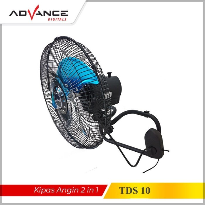 ADVANCE TDS-10 / TDS10 Kipas Angin Meja Dinding 10 inch Resmi