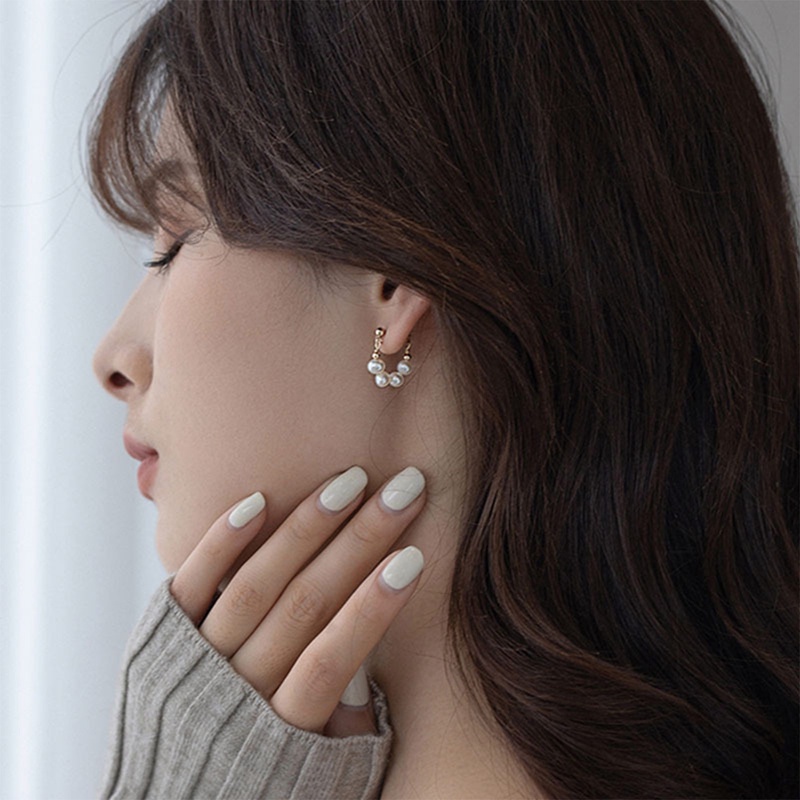 Fancyqube Anting Mutiara Air Tawar Barok Elegan Baru Manis Aksesori Hadiah Untuk Wanita Perempuan