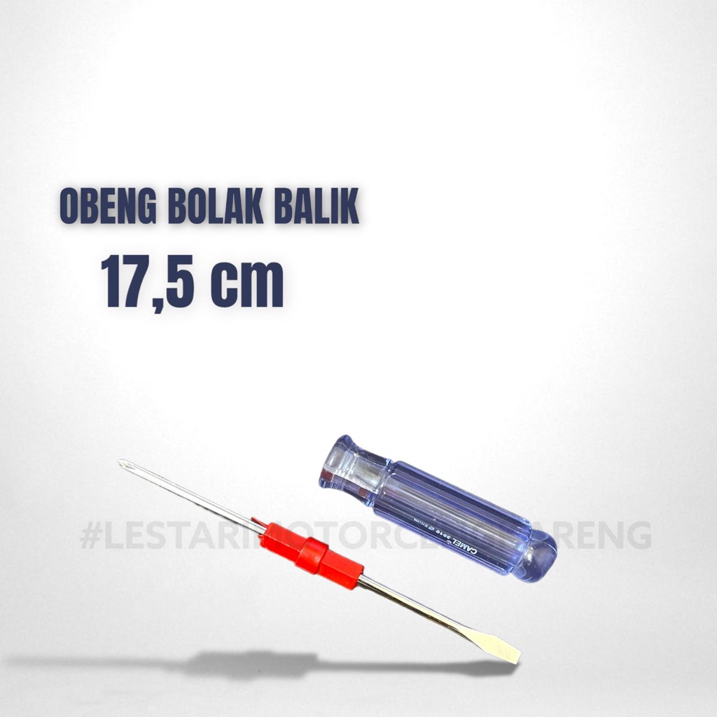 OBENG KRISTAL BOLAK BALIK 5MM X 17.5 CM PLUS MINUS