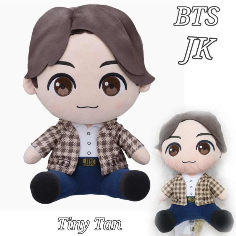 bts tiny tan tinytan jumbo sitting plush doll boneka - jungkook jk version