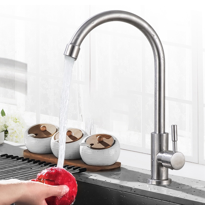 Kitchen Faucet / Kran Angsa Dapur Stainless SUS304 / Cuci Piring Keran / Kran Cuci Piring / Keran Air Sink Pancuran Shower Dapur