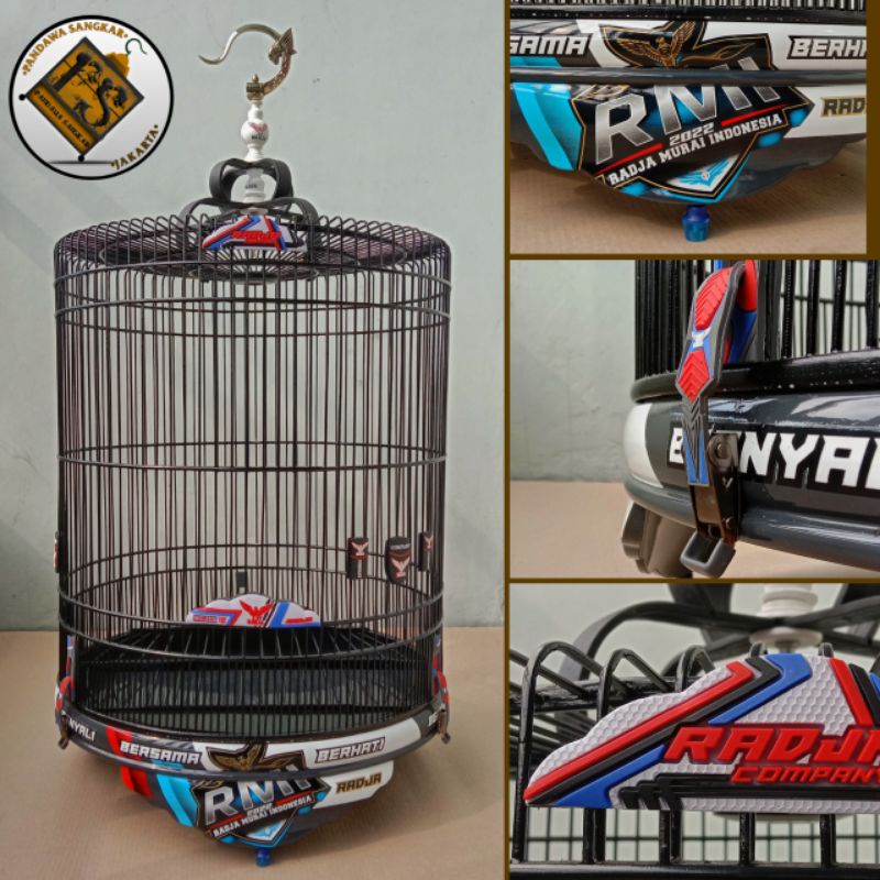 SANGKAR/KANDANG MURAI RADJA PVC DECAL RMI