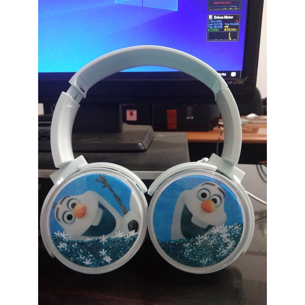 Headphone Bluetooth  type BT 002 karakter Frozen ANNA DAN OLAF