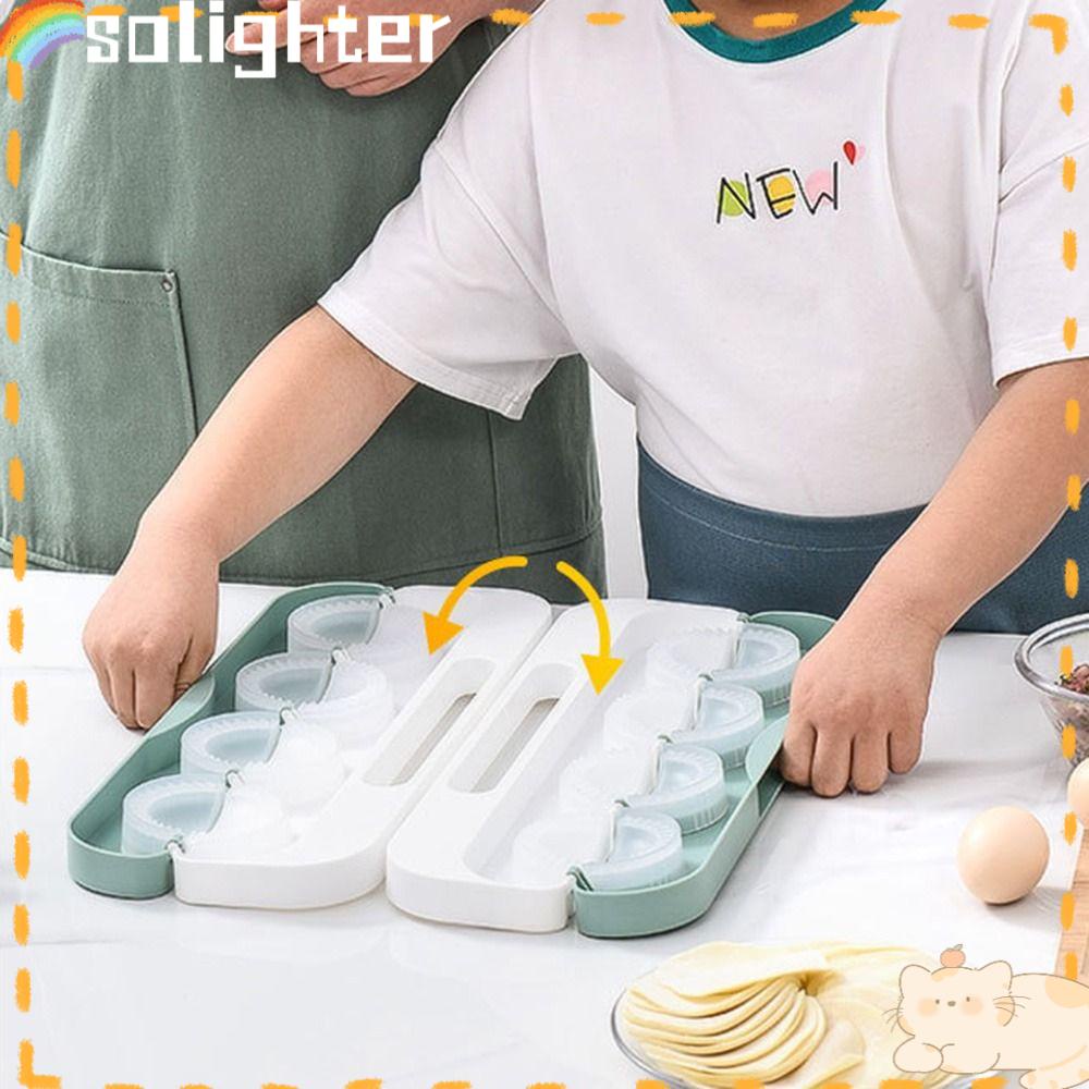 Solighter Dumpling Skin Artefak Pembungkus Manual Dapur Plastik Dumpling Making Mold