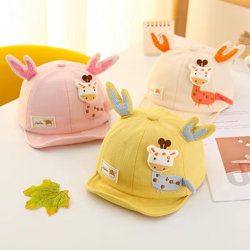 Topi Baseball Anak Balita Karakter Hewan / Baby Baseball Hat Cap Tanduk Rusa Lucu Import