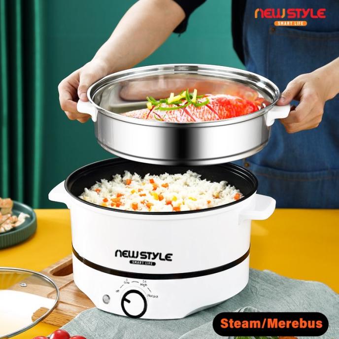 Panci Listrik Panci Electric Hotpot Anti-lengket Panci Elektrik Y09
