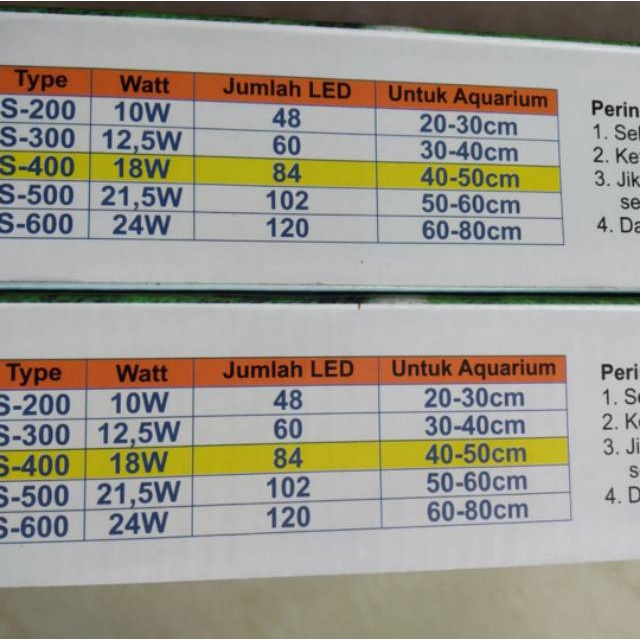 LAMPU KANDILA LED S600 S-600 24W AQUARIUM AQUASCAPE GANTUNG DEKORASI