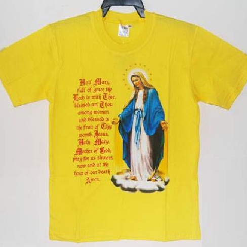 

Nemodorry Kaos Rohani Katolik Katun Oblong Pria Wanita Sablon Bunda Maria Sp 11
