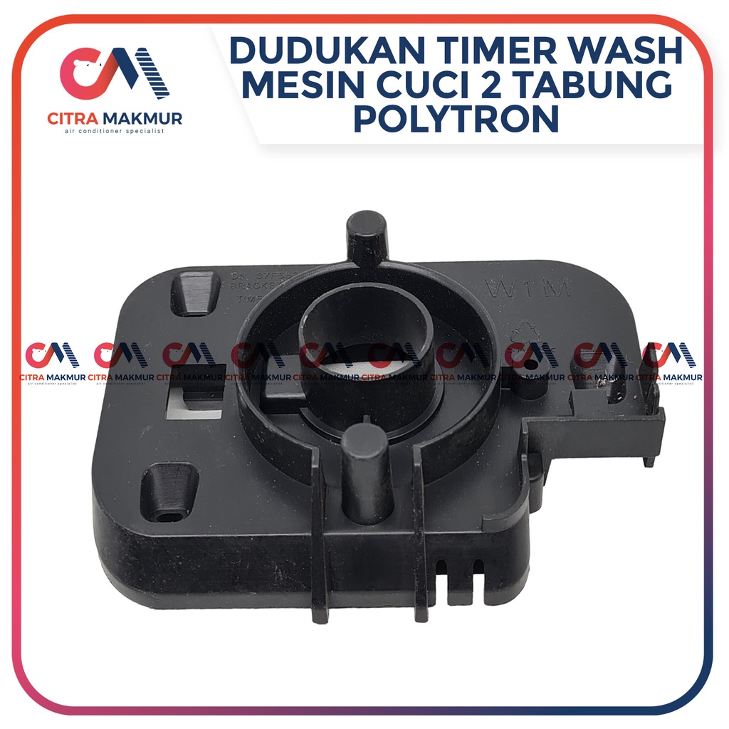 Dudukan Timer Wash Mesin Cuci 2 Tabung Polytron Pencuci PWM 7 8 9 kg Hitam Rumah Otomatis Tempat