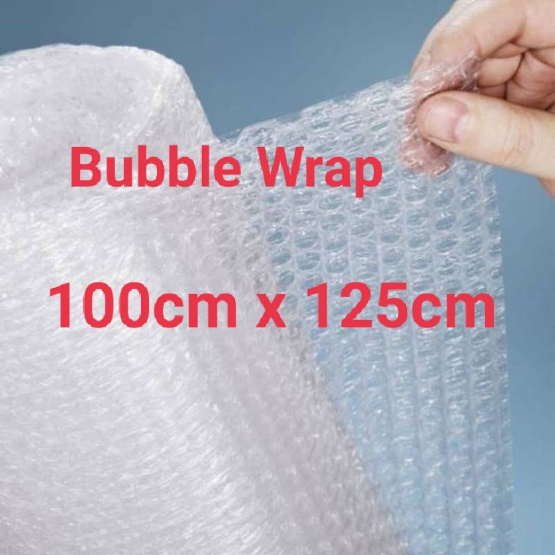 

Bubble Wrap 100cm x 125cm, bening tebal, plastik pengaman packing,