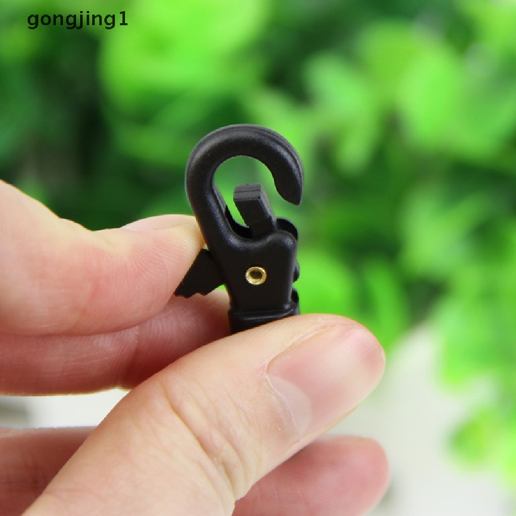 Ggg 10pcs Survival Carabiner Mini Rotatable Buckle Quickdraw Gantungan Kunci Alat ID