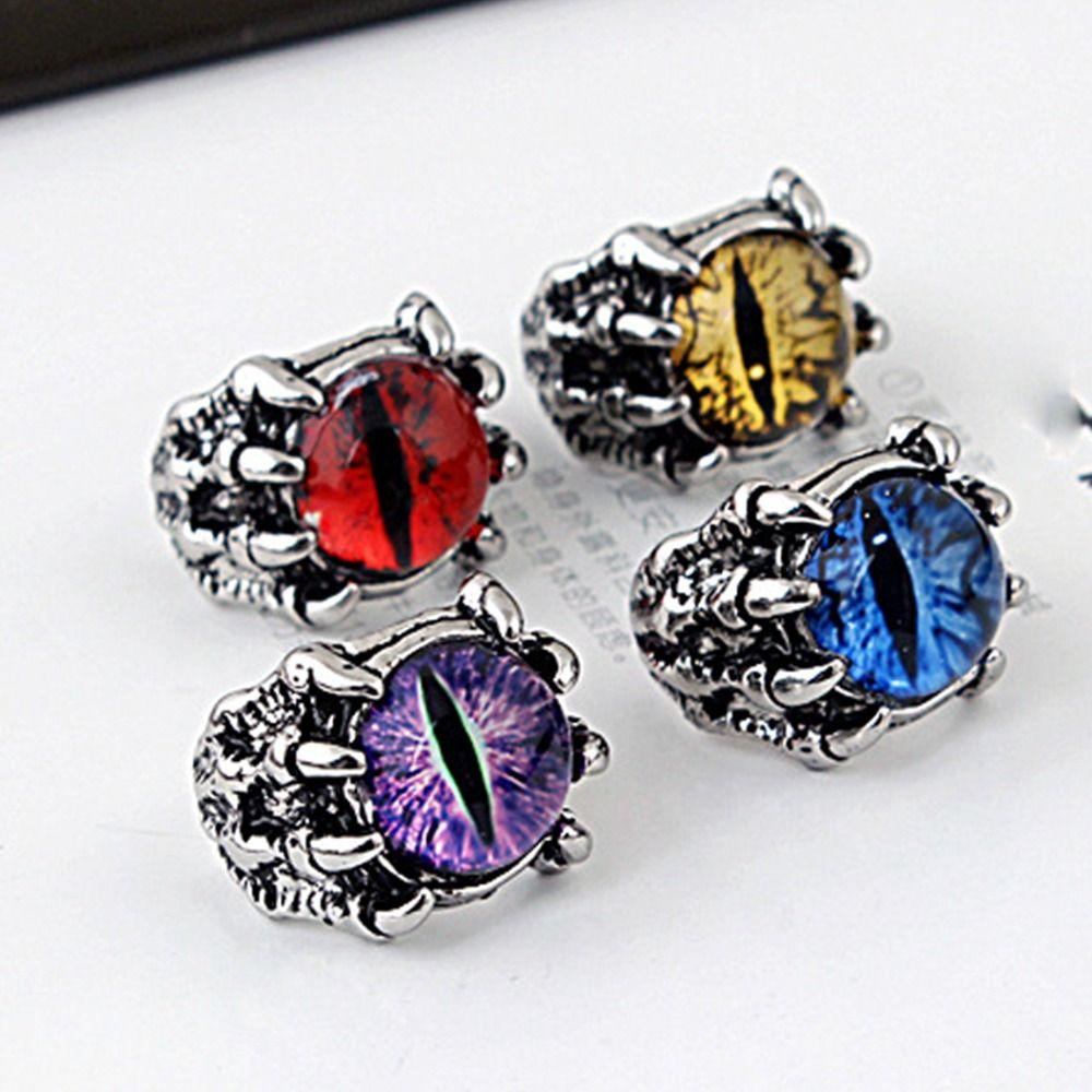 Mxbeauty Cincin Pria Cincin Indah Unik Lucu Manis Gadis Hadiah Mata Jahat Paduan Hip Hop Perhiasan Fashion