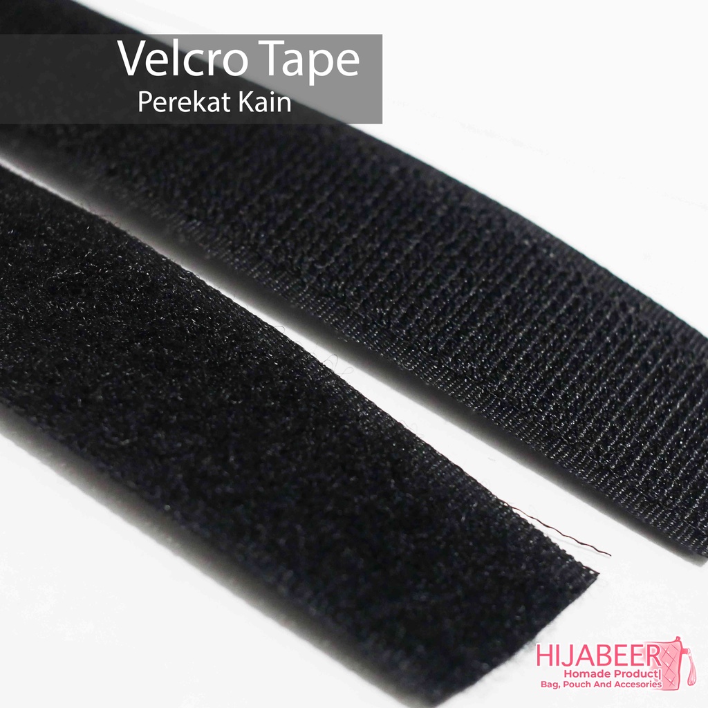 Velcro Tape Perekat Kain 2,5cm Aksesoris Tas dan DIY - Meteran