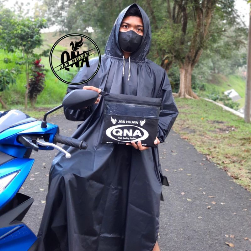JAS HUJAN Ponco Lengan Kelelawar Terbaik By QNA Product Original Jumbo
