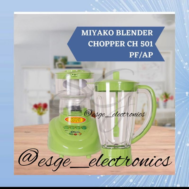 ORIGINAL SET BLENDER MIYAKO CH 501 2IN1 BLENDER JUS MIYAKO CHOPPER DAGING MIYAKO CHOPPER BLENDER CH-501 PF/AP 1.5LITER MIYAKO BARU HIJAU SET BLENDER MURAH MEAT CHOPPER PENGGILING DAGING 101 102 151 152 PEMOTONG DAGING BUAH ES SAYUR BLENDER BAGUS MURAH