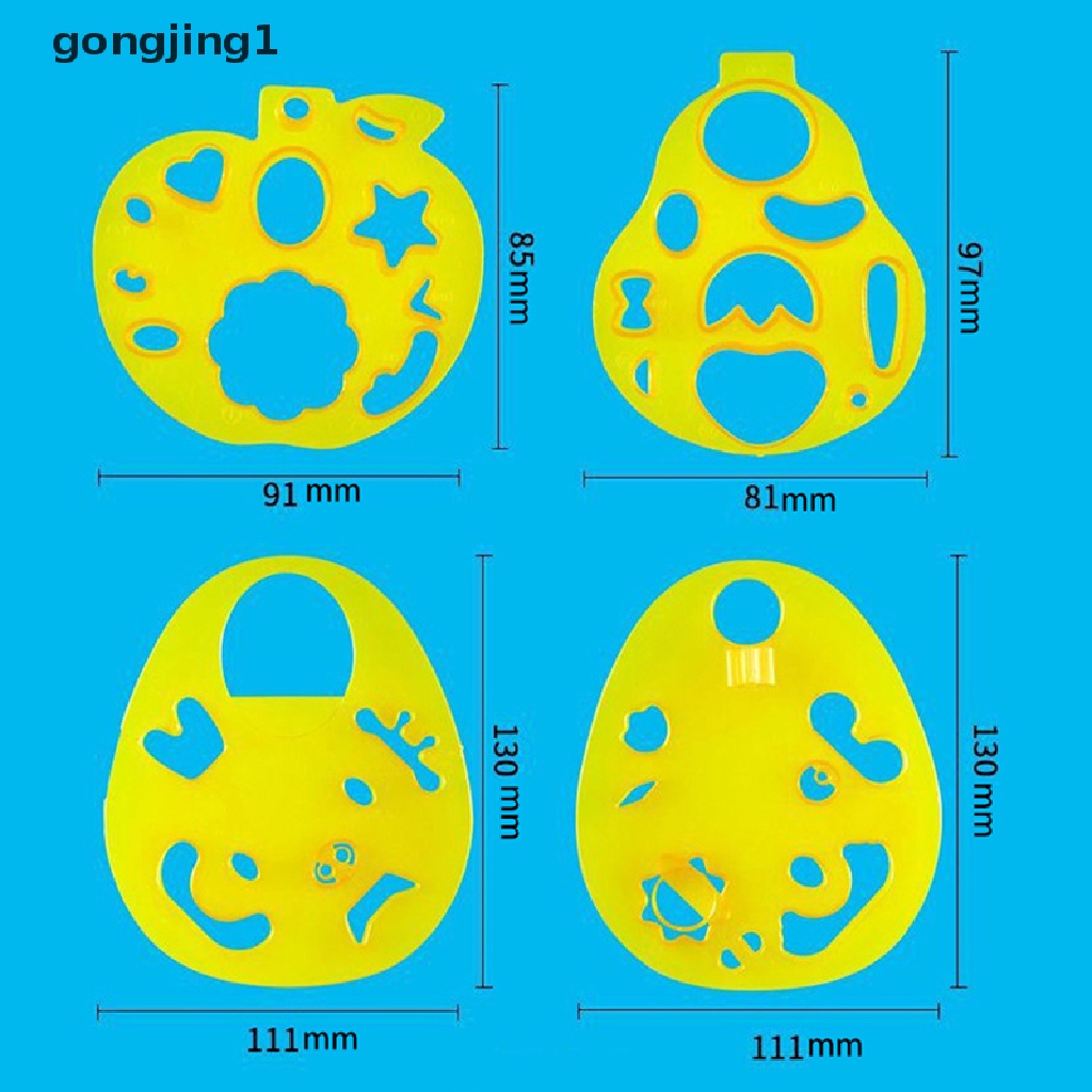 Ggg 2/3 /4Pcs Cetakan Ekspresi Wajah Kartun Rice Ball Mold DIY Alat Embos ID