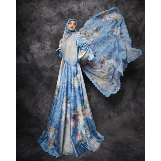 gamis syari Aura Series Trend Hijab by ismi premium