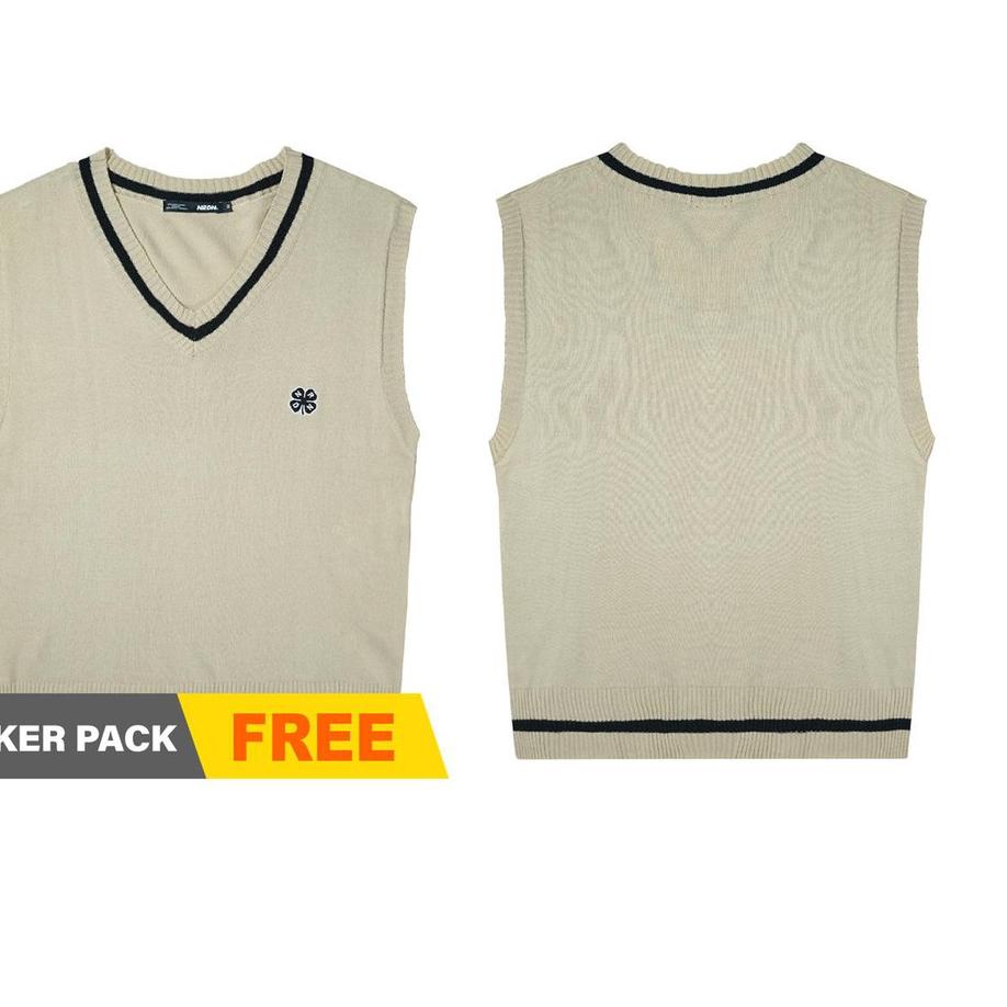 NRDN Clothing Sweater CLOVER VEST KNITWEAR CREAM