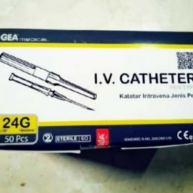IV Catheter 24G Gea Jarum Infus 25 G Gea Abocath 24 G Gea jarum