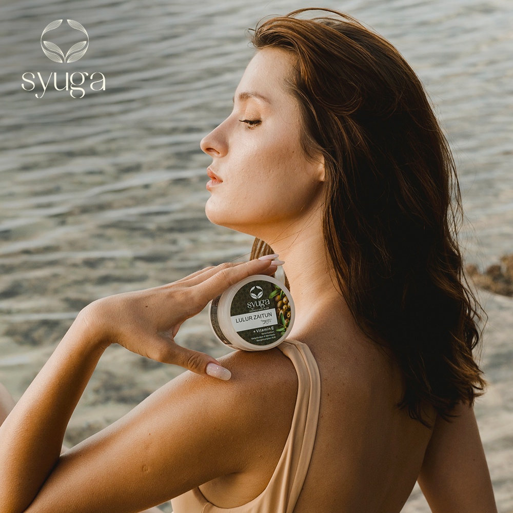 Syuga Lulur Zaitun with Vitamin E 100ml - Lulur Pencerah Badan
