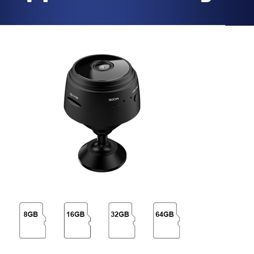 T77✤ Spy Cam Kamera wifi Kamera pengintai mini IP Camera Wireless Smart Cctv mini A9 WiFi Kamera A9 