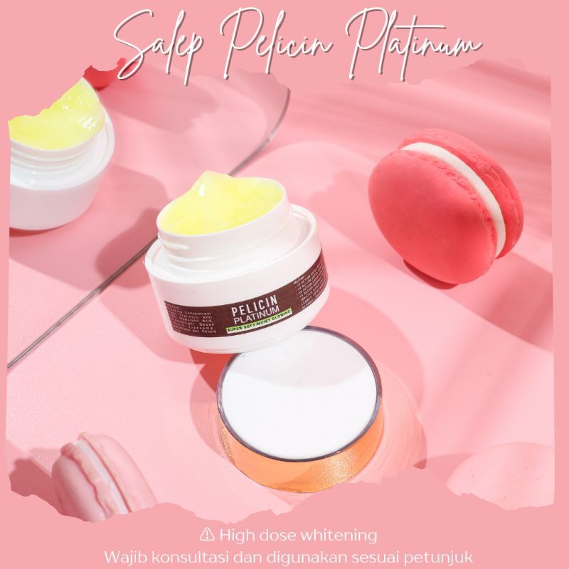 ‼️READY‼️SALEP PELICIN PLATINUM AMPUH - PEMUTIH KULIT WAJAH -CREAM WAJAH