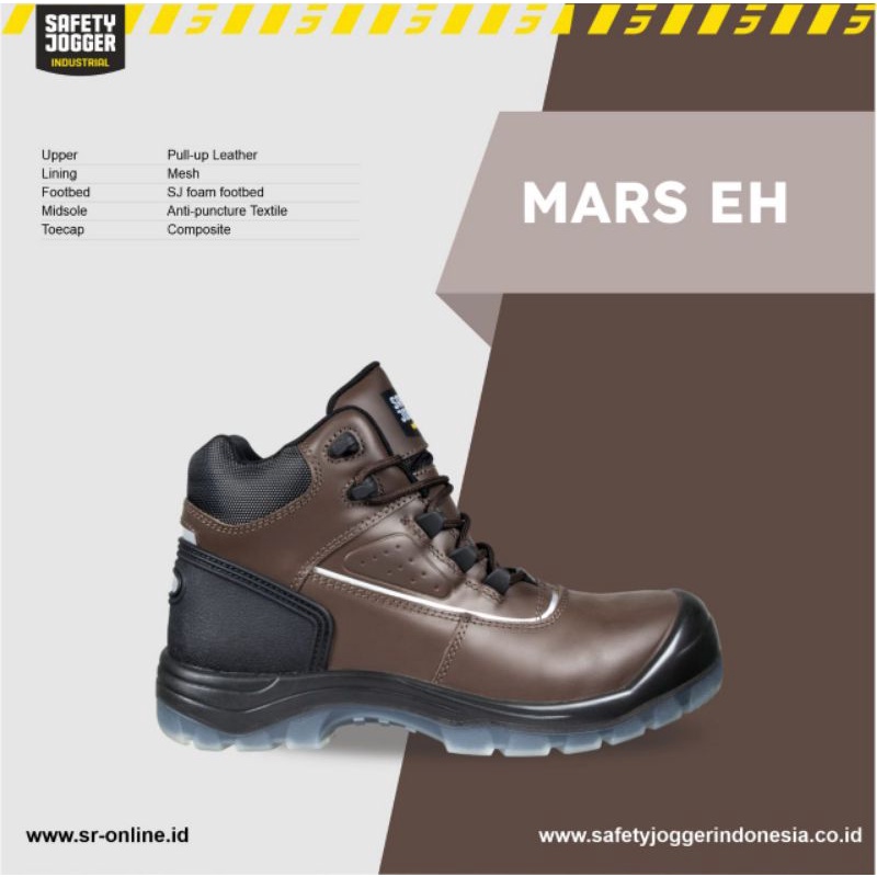 Sepatu Safety Jogger MARS EH ASTM 1677 EH METAL FREE