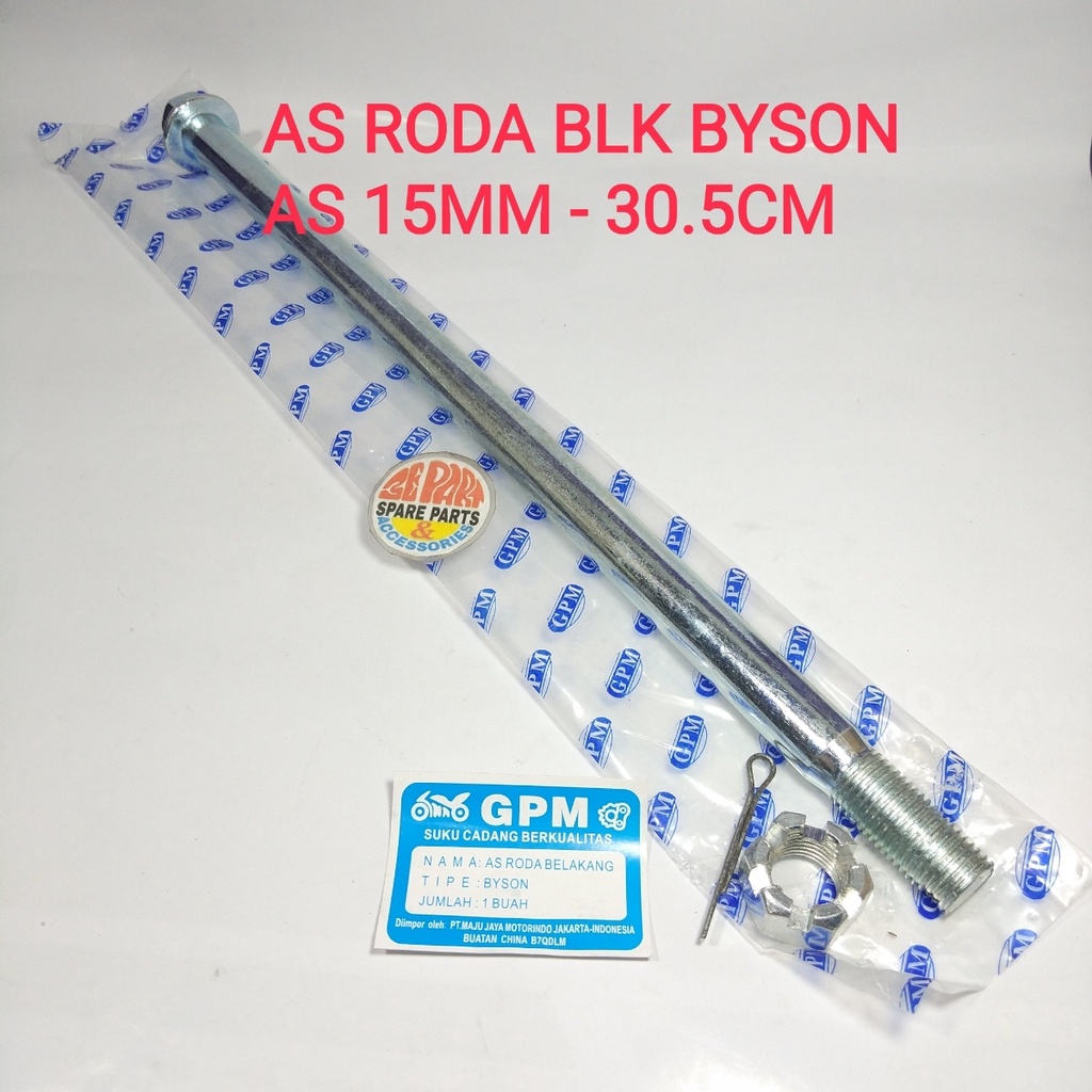 As roda belakang Byson As 15mm - 30.5cm