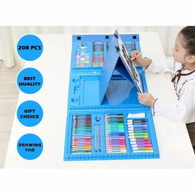 

Best! Crayon Anak Set Isi 208 Pcs Pensil Warna Alat Lukis Set Mainan Anak Kado Anak ,,
