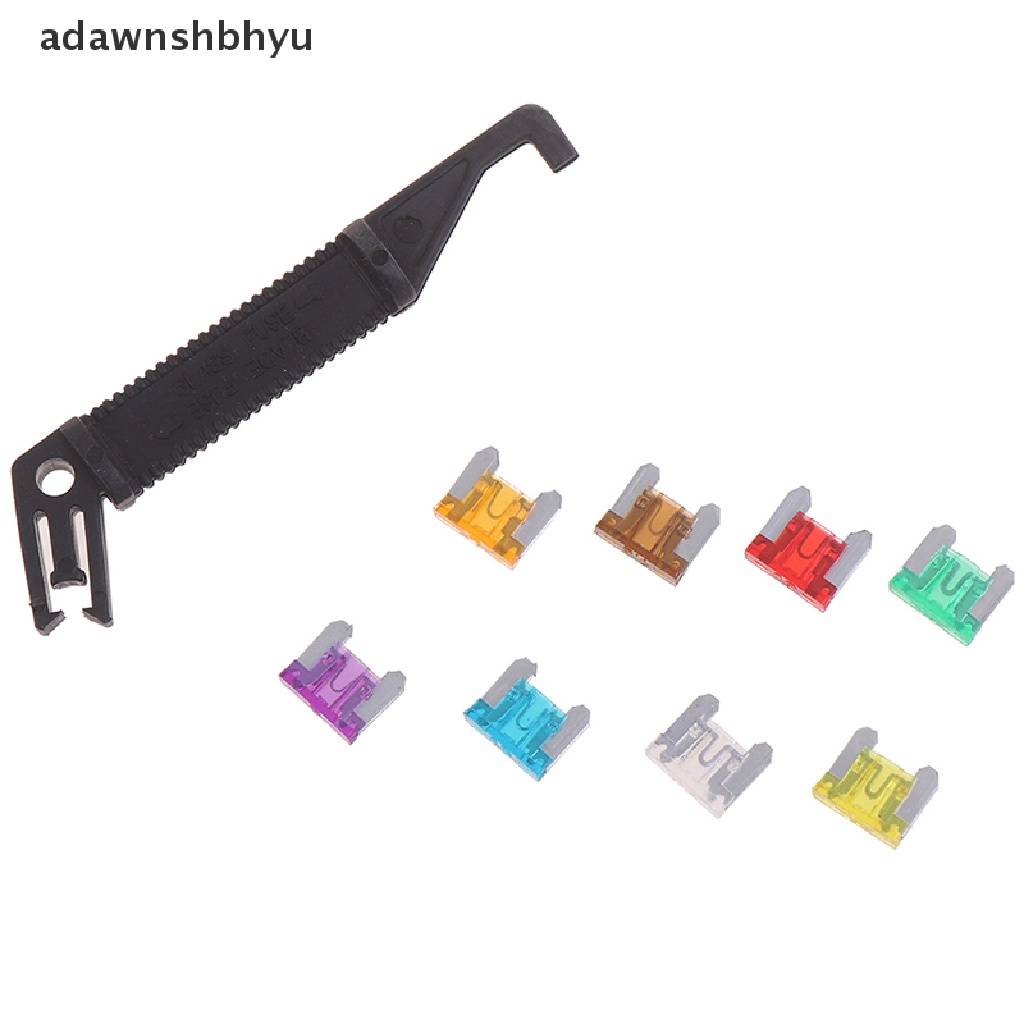 Adawnshbhyu 100x micro auto Mobil low profile mini blade fuse kit 3A5A7.5A10A15A 20A25A30A ID