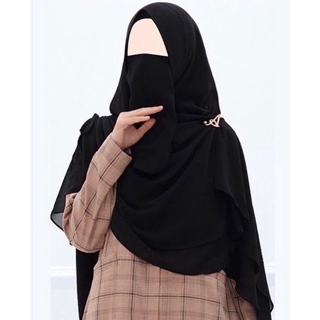 Cadar Khimar Black Atelier Angelina