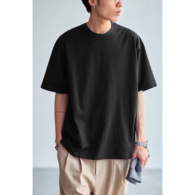 Kaos Polos Oversized Lengan Pendek Cotton Combed 24s