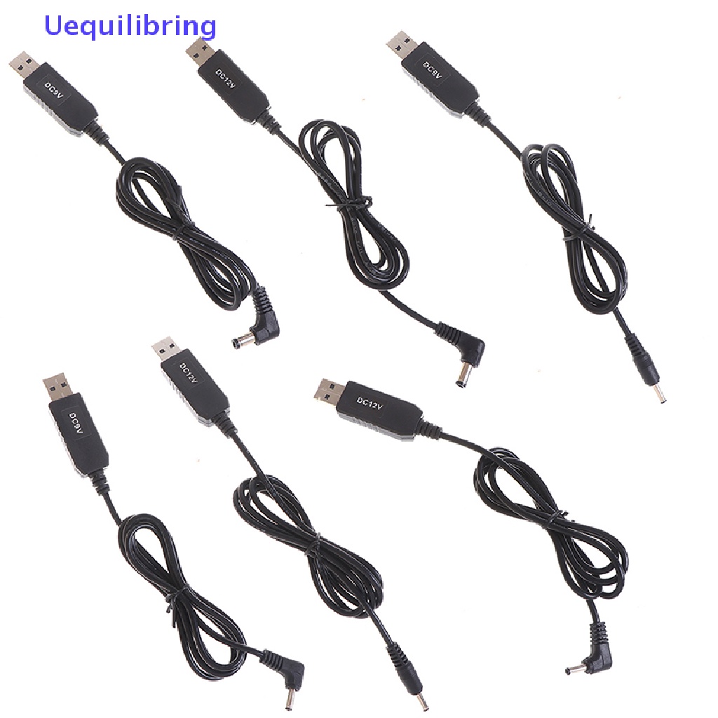 Uequilibring USB power boost line DC 5V Ke 9V 12V Step UP Adapter Kabel 3.5 * 1.35mm 5.5 * 2.1mm Baru