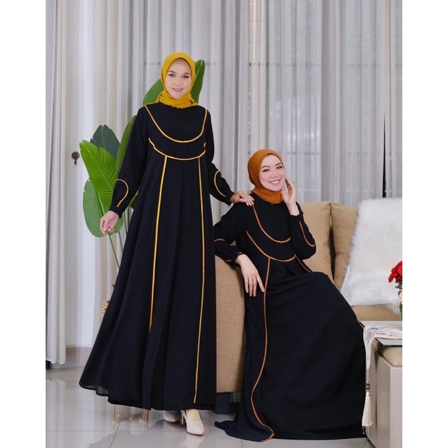 MALIKA DRESS 035 gamis hijab terbaru dri ninos design gamis pesta gamis umbroh dan gamis daily
