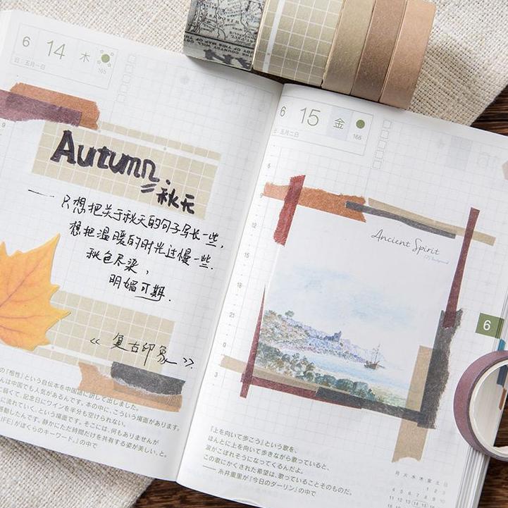 

➲ 10 pcs selotip / washi tape - pack hemat tahun berkualitas [thehanscorner] ..,..