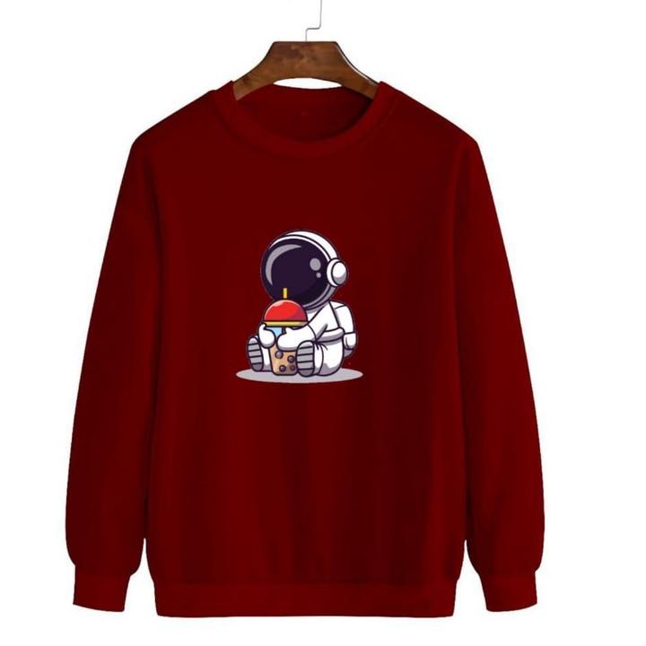 Sweatshirt basic crewneck distro astronot unisex bahan babyterry berkualitas | sweater oversize 002 ◦ MYT.11De22ᴿ