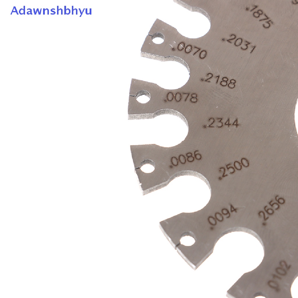 Adhyu wire gauge metal round wire diameter gauge Pengukur diameter Alat Ukur ID