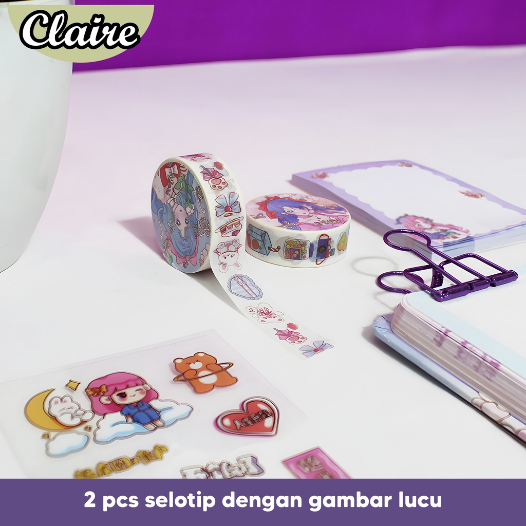Buku Set 5 in 1 Agenda / Gift Box Hampers / Hadiah / Notebook Journal Diary Alat Buku Tulis Lengkap Scrapbook Cute Girl